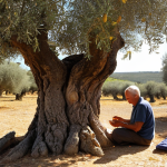 The Soulful Storyteller Guide**
    "A heartwarming scene in a sun-drenched rural landscape of Portugal, possibly an Alentejo olive grove. An experienced, sun-weathered rural tourism guide, exuding warmth and passion, is animatedly sharing a story with a small group of attentive tourists. The tourists, diverse in age, are engaged, some touching an ancient olive tree, others savoring a sample of local produce like fresh olive oil. The image should capture the deep connection between the guide, the land, and the visitors, highlighting authenticity, sensory immersion, and cultural heritage. Soft, golden hour lighting."

2.  **Prompt for