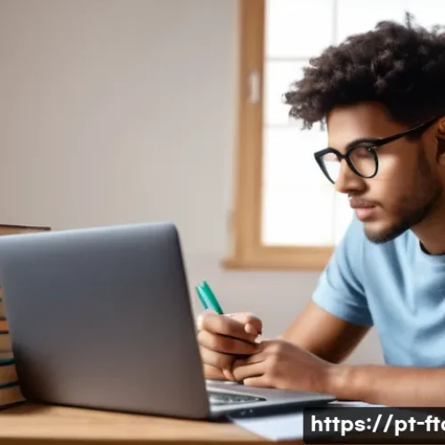 농촌관광지도사 시험 대비 커뮤니티 - A focused young adult studying in a cozy, well-lit room with organized study materials including boo...